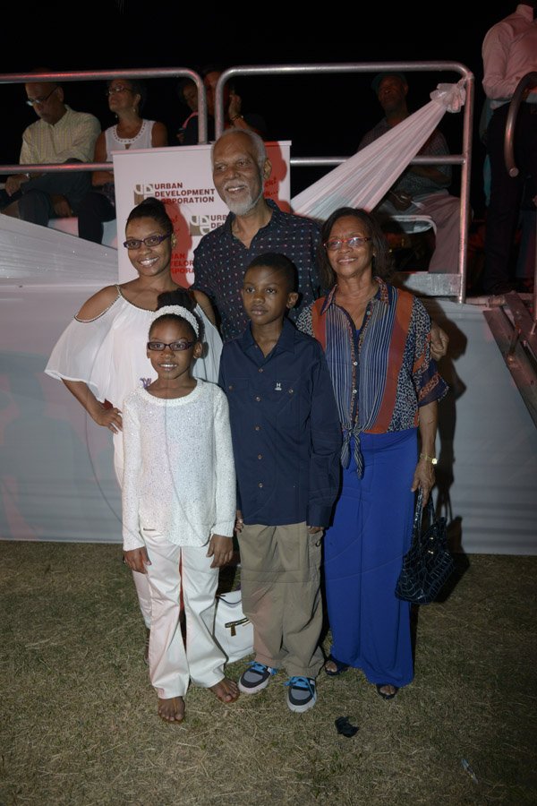 Gladstone Taylor / Photographer

from left: Stacey Knight Dennis, Salome Dennis, K.D Knight, Daniel Dennis and Pauline Knight

Fireworks on the waterfront 2014 at Ocean Boulevard, Kingston