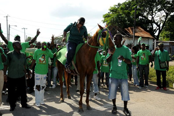 Winston Sill / Freelance Photographer
Nomination Day activities in Portmore, St Catherine, on Monday December 12, 2011.