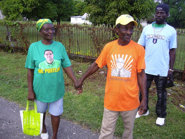 Contributed
JLP and PNP unites Nomination day