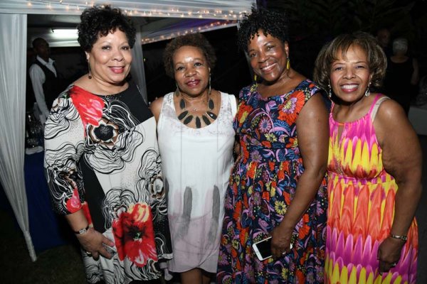 Rudolph Brown/ PhotographerFrom left are Toni Mayfiebe, Patty Graham, Robin Knight and Sharon Levy at Norma Cohen 80th birthday party with family and friends at Orange Crescent in Kingston on Saturday January 19, 2019