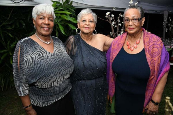 Rudolph Brown/ PhotographerNorma Cohen, (centre) celebrate her 80th birthday party with Alice Dilworth, (right) and Shelly Hewett at Orange Crescent in Kingston on Saturday January 19, 2019