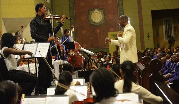 Rudolph Brown/Photographer
Holy Trinity Cathedral and Immaculate Conception High School Symphony Orchestra presents " Expressions of Love 2" Family Concert and Silet Auction at the Cathedral Church in Kingston on Sunday, February 24, 2013