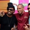 Winston Sill/Freelance Photographer
Pandemonium Welcome Reception for Machel Montano, held at J. wray and Nephew Head Office, Dominica Drive, New Kingston on Tuesday night April 22, 2014. Here are Machel Montano (left); Gary Dixon (centre); and Shaggy (right).
