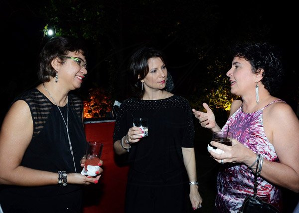 Winston Sill/Freelance Photographer
From left: Sonia Sykes, Sabrina Cooper and Karen Vaz catch up over fine wine at Pan Jamaican Investment Trust Limited Holiday Soiree.