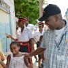 Rudolph Brown/Photographer
Sup’t Steve McGregor and a resident march in the West Kingston Peace March Theme: "Taking Back Our Communities" on Friday, August 1, 2014