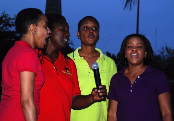 Colin Hamilton/freelance photographer
UWI Alumni Singers did their thing during the Peace Month Peace Vigil: Sounds and Stories hosted by The Violence Prevention Alliance at the Emancipation Park on Tuesday March 2, 2010.