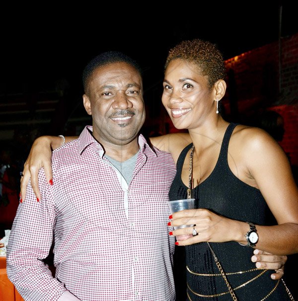 Winston Sill/Freelance Photographer
Minister Phillip Paulwell Birthday Party, held at Fort Charles, Port Royal on Saturday night January 11, 2014. Here are Paulwell (left); and Shelly-Ann Williams.