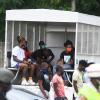 Members of the St Catherine South Police and the Jamaica Defence Force carrying out an operation on the Hellshire main road in St Catherine yesterday, taking several persons into custody for breaking the 3 p.m. curfew under the Disaster Risk Management Act. The security forces had earlier visited the area, warning beach-gowers to make their way home before the start of the 3p.m. to 8 a.m. curfew. Those who could not produce identification or give a suitable explanation for being in the area were detained.