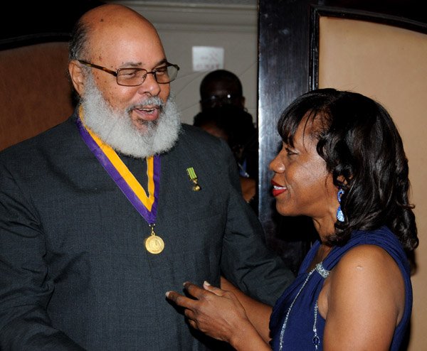 Winston Sill/Freelance Photographer
Association of Consultant Physicians of Jamaica (ACPJ) annual President's Awards Dinner, held at the Jamaica Pegasus Hotel, New Kingston on Saturday night September 14, 2013. Here are Dr. Fred Hickling (left); and Dr. Rosemarie Wright-Pascoe (right), President.