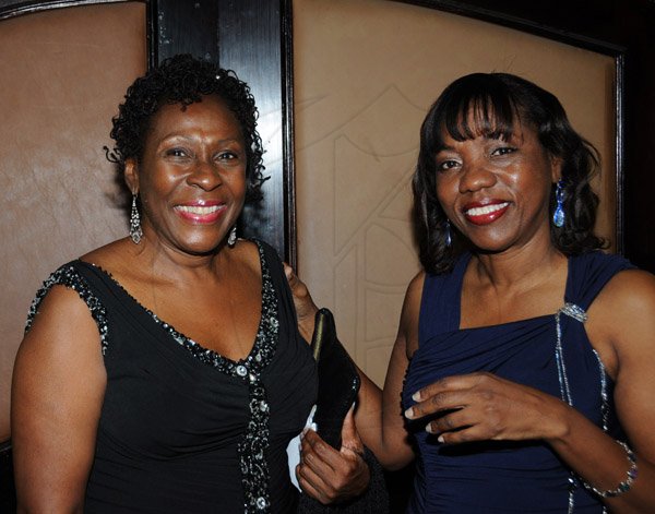 Winston Sill/Freelance Photographer
Association of Consultant Physicians of Jamaica (ACPJ) annual President's Awards Dinner, held at the Jamaica Pegasus Hotel, New Kingston on Saturday night September 14, 2013. Here are Dr. Blossom Anglin Brown (left), Awardee; and Dr. Rosemarie Wright-Pascoe (right), President.
