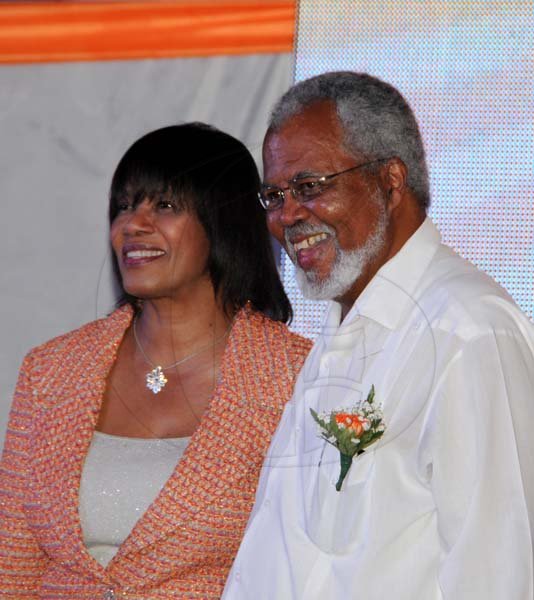 Winston Sill/Freelance Photographer
The Peioles National Party (PNP) 75th Anniversary National Gala and Awards Ceremony, held at Caymanas Golf Club, St. Catherine on Tuesday night September 17, 2013. Here are Prime Minister Portia Simpson-Miller (left); and Paul Miller (right).