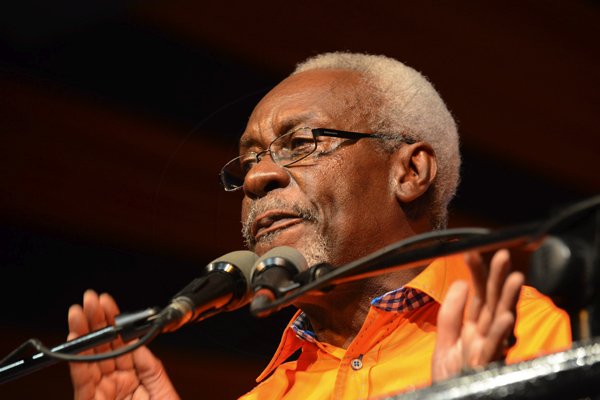 Rudolph Brown/Photographer
Former Prime Minister P. J. Patterson speaks at the PNP's 74th Annual Conference 2012 at National Arena in Kingston on Sunday, September 16-2012