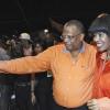Ian Allen/Photographer 
PNP President Portia Simpson Miller with the party's campaign director Dr Peter Phillips at in Mandeville, Manchester.