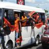 Ian Allen / Freelance Photographer
People's National party PNP motorcade this morning.