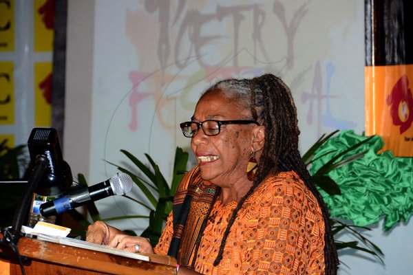 Winston Sill/Freelance Photographer
Jamaica Poetry Festival, The International Edition with the theme "The Year of Poetree", held at Louise Bennett Garden Theatre, Hope Road on Sunday night August 10, 2014.