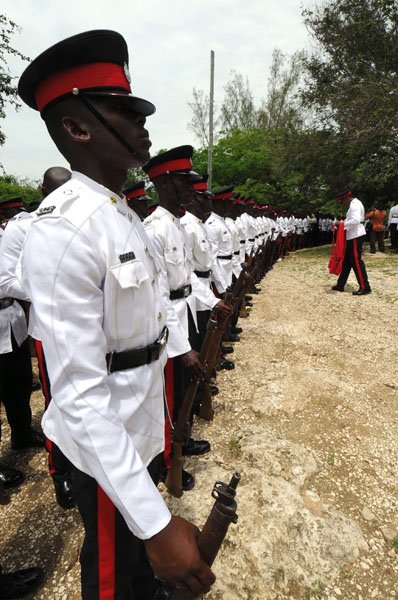 Norman Grindley/Chief Photographer
One hundred and ninety seven constables graduated from the Jamaica police academy in Twickenham park St. Catherine yesterday.