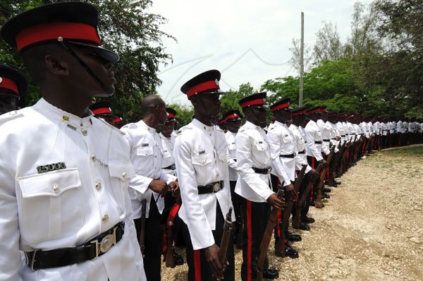 Norman Grindley/Chief Photographer
One hundred and ninety seven constables graduated from the Jamaica police academy in Twickenham park St. Catherine yesterday.