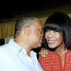 Winston Sill / Freelance Photographer
Portia Simpson-Miller Foundation annual fundraising party, held at Norbrook Drive, St. Andrew on Friday night November 18, 2011. Here are Dr. Peter Phillips (left); and Portia Simpson-Miller (right).