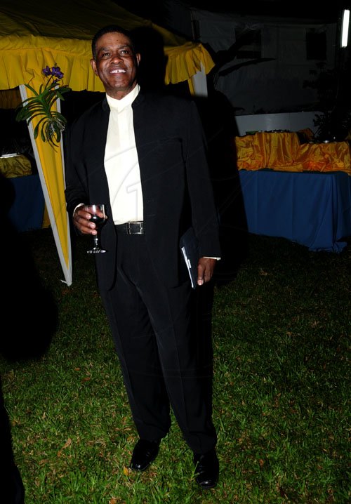 Winston Sill / Freelance Photographer
Portia Simpson-Miller Foundation annual fundraising party, held at Norbrook Drive, St. Andrew on Friday night November 18, 2011. Here is Steve Ashley.