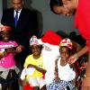 Winston Sill / Freelance Photographer
Prime Minister Andrew Holness and wife Juliet host Children Christmas Treat, held at Vale Royal, St. Andrew on Wednesday December 14, 2011.