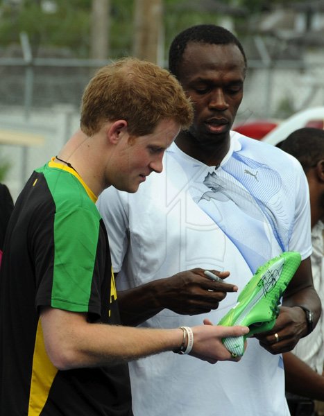 Jamaica Prince Harry Usain Bolt