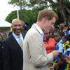 Rudolph Brown/Photographer
Prince Harry and Sir Patrick Allen, (left) Governor general of Jamaica greets students during a visit the Bustamante Hospital for Children on Tuesday, March 6-2012