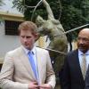 Rudolph Brown/Photographer
Prince Harry chat with Sir Patrick Allen Governor General of Jamaica after unveil statue at Victoria Jubilee Hospital on Tuesday, March 6-2012