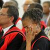 Gladstone Taylor / Photographer

Dr. Camille Bell-Hutchinson (campus registrar) wipes her tears  as she mourns the loss of professor aggrey brown

Service of thanksgiving for the life of W. Aggrey Brown held at the UWI Chapel, Kingston