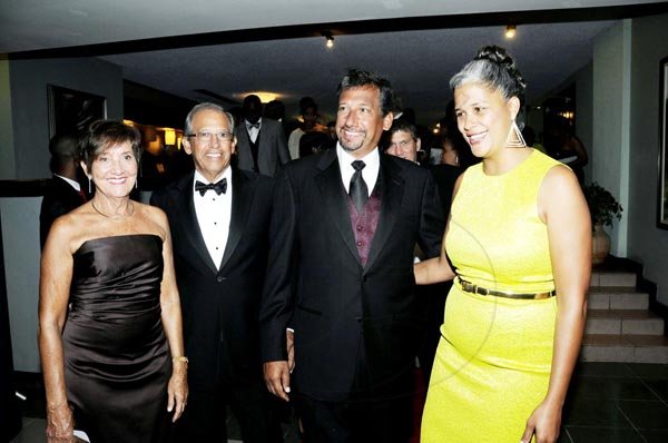 Winston Sill / Freelance Photographer
The Private Sector Organization of Jamaica (PSOJ) 20th  annual Hall of Fame Banquet, held at the Wyndham Kingston Hotel, New Kingston on Wednesday night November 14, 2012. Here are the Levy family; from left are Judy, Robert, christopher, and Sally.