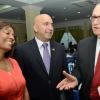 Rudolph Brown/Photographer
Business Desk
Christopher Zacca, (centre) president of the Private Sector Organisation of Jamaica, (PSOJ) chat with R.Danny Williams and Bernadette Barrow, assistant general manager, Small and Medium Enterprise, retail banking division, National Comercial Bank  at the PSOJ Chairman Club Forum breakfast meeting at Knutsford Court Hotel in Kingston on Tuesday, May 28, 2013