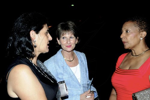 Winston Sill / Freelance Photographer
Spanish Ambassador Celsa Nuno (left) raps with Gill Drake (centre), and Jan Christie.

The High Commissioner of India Mohinder Grover and wife Vardeep Grover host reception on the occasion of the 63rd Republic Day of India, held at India House, East Kings House Road on Thursday January 26, 2012.