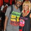 Janet Silvera/Gleaner Writer
Sumfest - From L- Female DJ Tifa and her agent Jerome Hamilton of Headline Entertainment pose for the camera outside the Jamaica Tourist Board booth at Reggae Sumfest 2K11 at Catherine Hall in Montego Bay last Friday night.