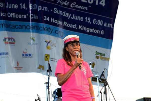 Winston Sill/Freelance Photographer
The annual Jamaica Cancer Society Relay For Life, held at Police Officers Club, Hope Road on Saturday June 14, 2014. Here is Dr. Jennifer Alexander.