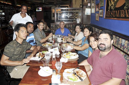 Sheena Gayle/Gleaner Writer
Restaurant Week
The Prince of Wales Restaurant in Montego Bay had the Hew family out dinning during Restaurant Week  (L-R) Sean, Rayon, Nicholas, Cecil and Cherry Hew, Catherine Chin, Simone Hew and Damain McGann.