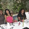Sheena Gayle/Gleaner Writer
From left: George Harris and his wife Aleshia with Stephanie and Lamonte Thomas and  Sheila Meghie enjoyed dining out at Marguerites Seafood by The Sea Restaurant in Montego Bay last Thursday.