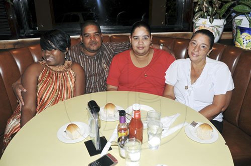 Sheena Gayle
 It was a family night out at Pelican Bar and Grill in Montego Bay over the weekend for Restaurant Week when Tashna Burgess, Paul, Patrice and Annmarie McCarthy enjoyed great food at excellent prices