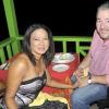 Sheena Gayle photo
Tai Flora?s Dr Paulette Hossman (left) and husband Sascha Hossmann enjoyed the culinary delights at Houseboat Grill in Montego Bay during Restaurant Week on Saturday.