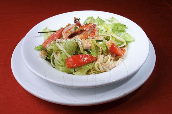 Gladstone Taylor / Photographer

Asian salad with glazed shrimp. This appetizer includes fresh vegetables and noodles topped with shrimp glazed with pineapple sauce.

********************
Mango Tree Restaurant

Restaurant week