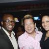 Winston Sill/Freelance Photographer
Brian "Ribbie" Chung Birthday Party, held at Ribbiz Ultra Lounge, Acropolis Gaming Loung, Loshusan Shopping Centre, Barbican on Thursday night April 24, 2014. Here are Pernell Charles Jr. (left); Ribbie Chung (centre); and Maraika Beckford (right).