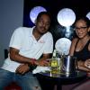 Winston Sill/Freelance Photographer
Ribbiz Ultra Lounge host the Grand Unveiling of World Cup Viewing Party, held at Batbican Centre, East King's House Road on Wednesday night June 11, 2014. Here are Kemal Lawrence (left); and Danielle Bazzoni (right).