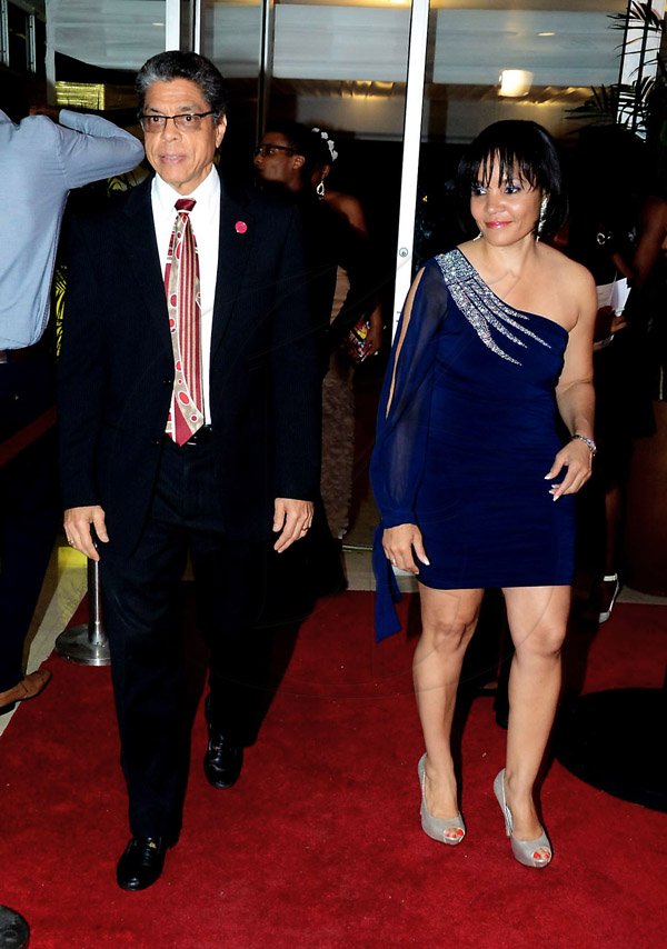 Winston Sill/Freelance Photographer
The RJR National Sportsman and Sportswoman of the Year 2014 Awards Ceremony, held at the Jamaica Pegasus Hotel, New Kingston on Friday night January 16, 2015. Here are VMBS Richard Powell (left); and Vivienne Bayley-Hay (right).