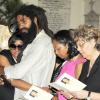 Gladstone Taylor / Photographer

From left: Pat Francis, widow of slain businessman Roderick 'Bunny' Francis.,  daughter Venessa, son  Shawn and other family members celebrate Bunny's life at a moving thanksgiving service held at  the St. Andrew Parish Church yesterday. Francis was murdered last Saturday as he drove out of his Queensway Drive in Kingston.