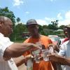 Ian Allen/Staff Photographer
Men from Rose Hall Community Arming themselves with White Rum to fight a Ghost that has been terrorizing Residents of a House in Rose Hall District in St.Elizabeth for weeks.