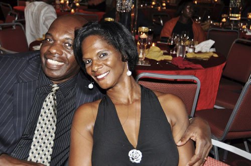 Janet Silvera Photo
It was couples night out for child pyschologist  Murine Clarke and husband, attorney, Percy as they cuddle for our camera at the  Rose Hall Ball.



 at the Hilton Rose Hall Resort and Spa last Saturday night
Janet Silvera
Coordinator Hospitality Jamaica
The Gleaner