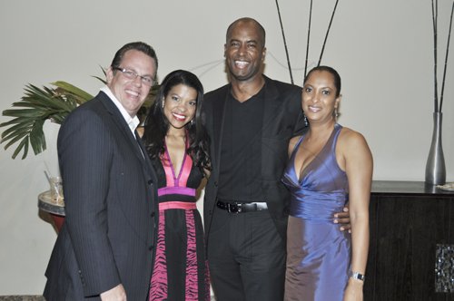 Janet Silvera Photo
 
From L- Secrets Resort's Deryck Meany, J Wray and Nephew's Tanisha Samuel, Ocean Style's Douglas Gordon and wife Arla of Sandals at the Rose Hall Ball at the Hilton Rose Hall Resort and Spa last Saturday night.