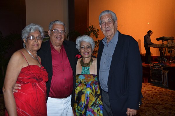 Janet Silvera Photo

From L- Gleaner director, Winston Dear (2nd left) and his wife Denise (left) share lens time with friends, Richard and Rita Hilton at the Rose Hall Developments/Montego Bay Convention Centre Holiday Ball at the centre last Saturday night.