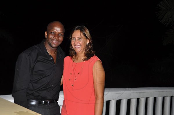 Janet Silvera Photo

Donnavon Bailey and Laura Mazabel at the Iberostar Grand, private tasting of the Appleton Estate Jamaica 50 Reserve Rum last Thursday night in Montego Bay.