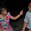 Rudolph Brown/Photographer
Dr. Marston Thomas chat with Sylvia Bogle at the Sagicor Christmas party at the office car park in New Kingston on Saturday, December 3-2011