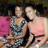 Rudolph Brown/Photographer
Laurette Singh, (left) and Kristina Dyer at the Sagicor memba dis Christmas party at the office car park in New Kingston on Saturday, December 8-2012