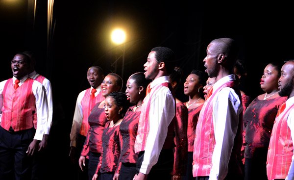 Winston Sill/Freelance Photographer
Scotiabank's President and CEO Jacqueline Sharp host Scotiabank 125th Anniversary Cocktails and Concert, held at Courtleigh Auditorium, St. Lucia Avenue, New Kingston on Thursday night September 4, 2014. Here are member of UWI Singers in concert.